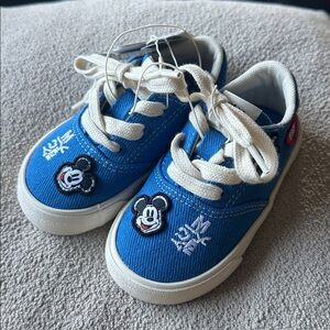 Zara Kids Blue Sneakers with White Accents